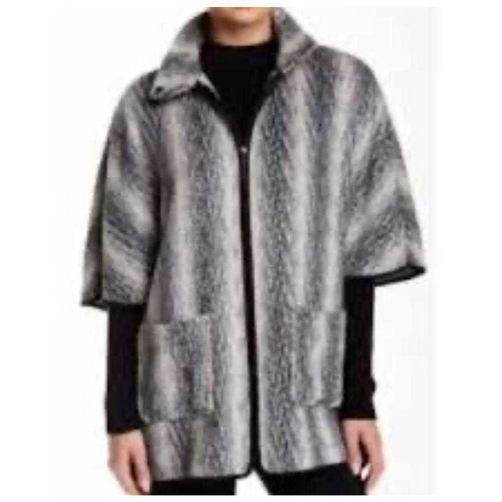 Ro + De size XS wool blend poncho jacket